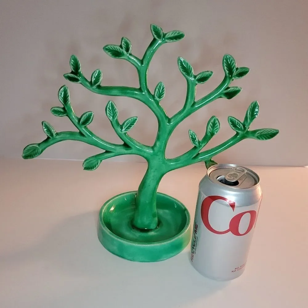 Glazed Metal Jewelry Tree